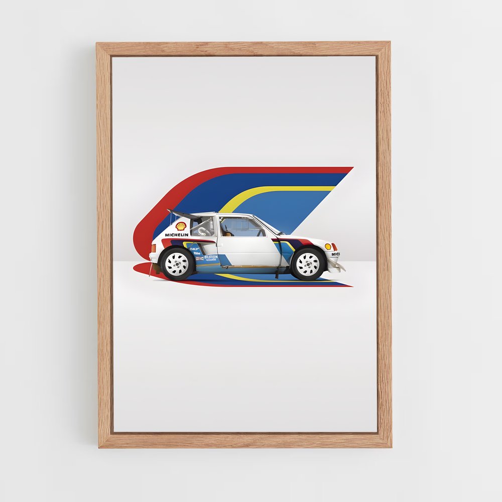 Poster Rallye Triumph – affiche Peugeot (vue 4)